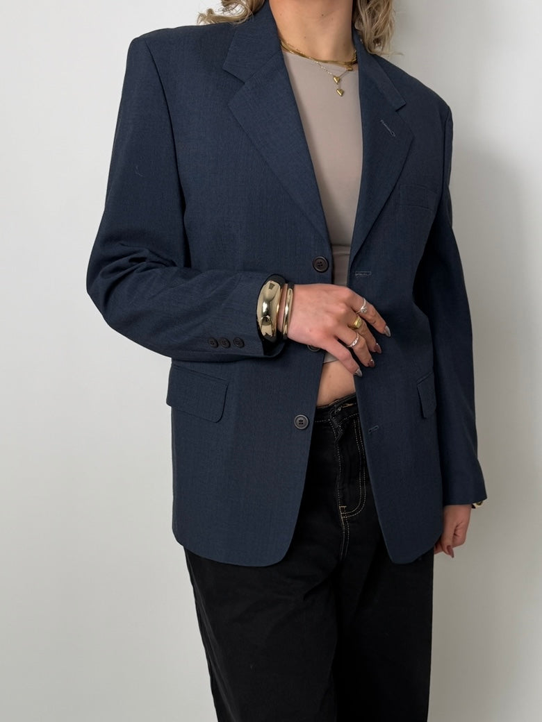 Wool Blend Statement Blazer str. 40