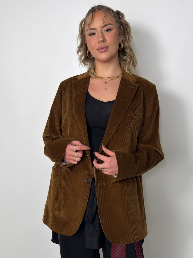 Brown Corduroy Blazer str. 44