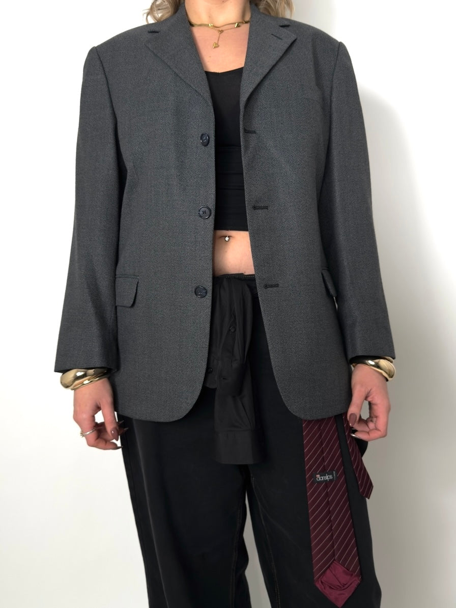 Melange Wool Blend Blazer str. 42