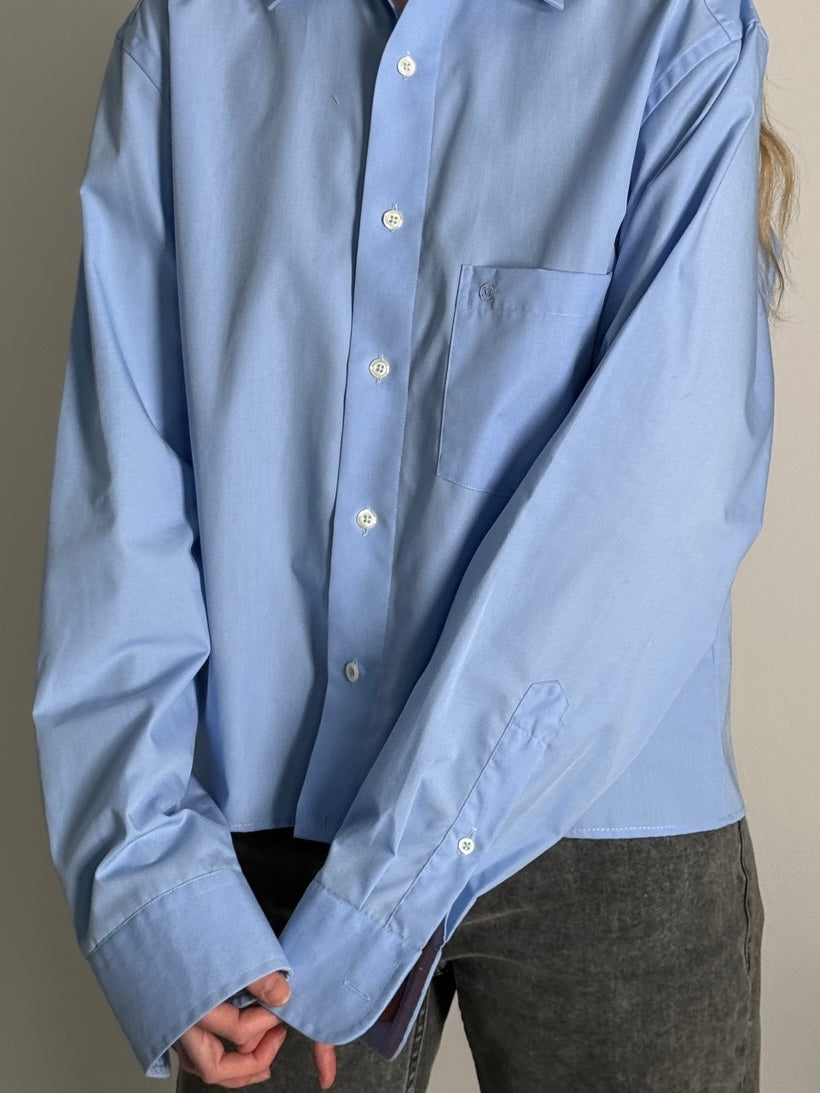 Blue Cropped Shirt str. M/L