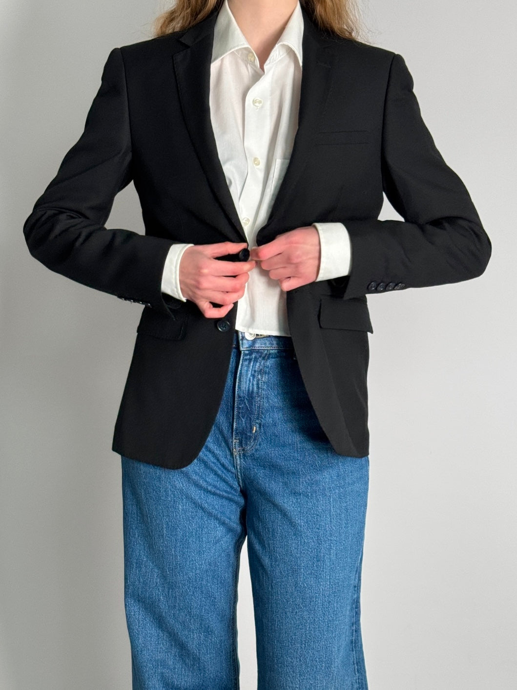 Classic Black Blazer str. 36