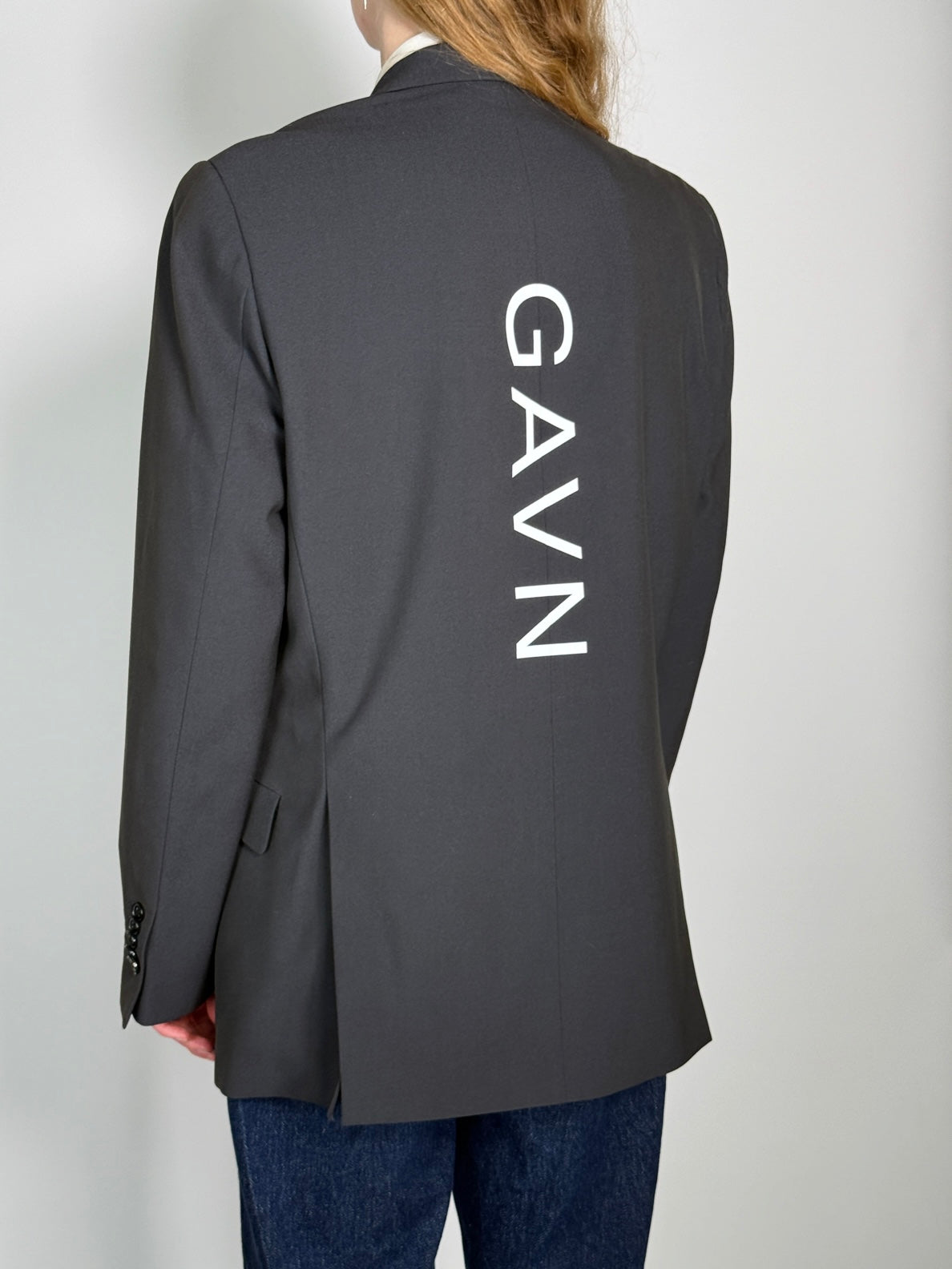 Grey Statement Blazer str. 40