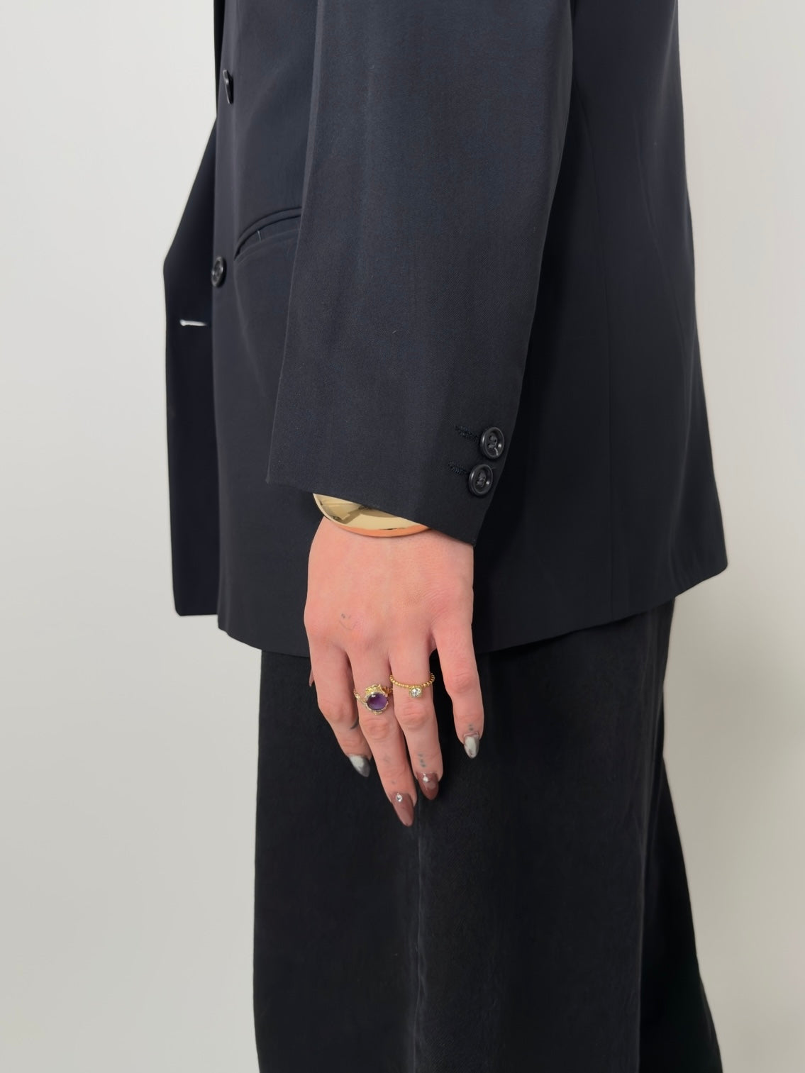 Double Breasted Pure Wool Blazer str. 44