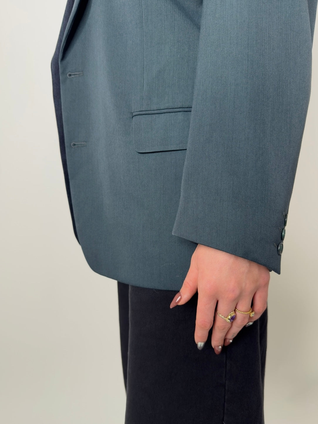 Blue And Emerald Split Blazer str. 42