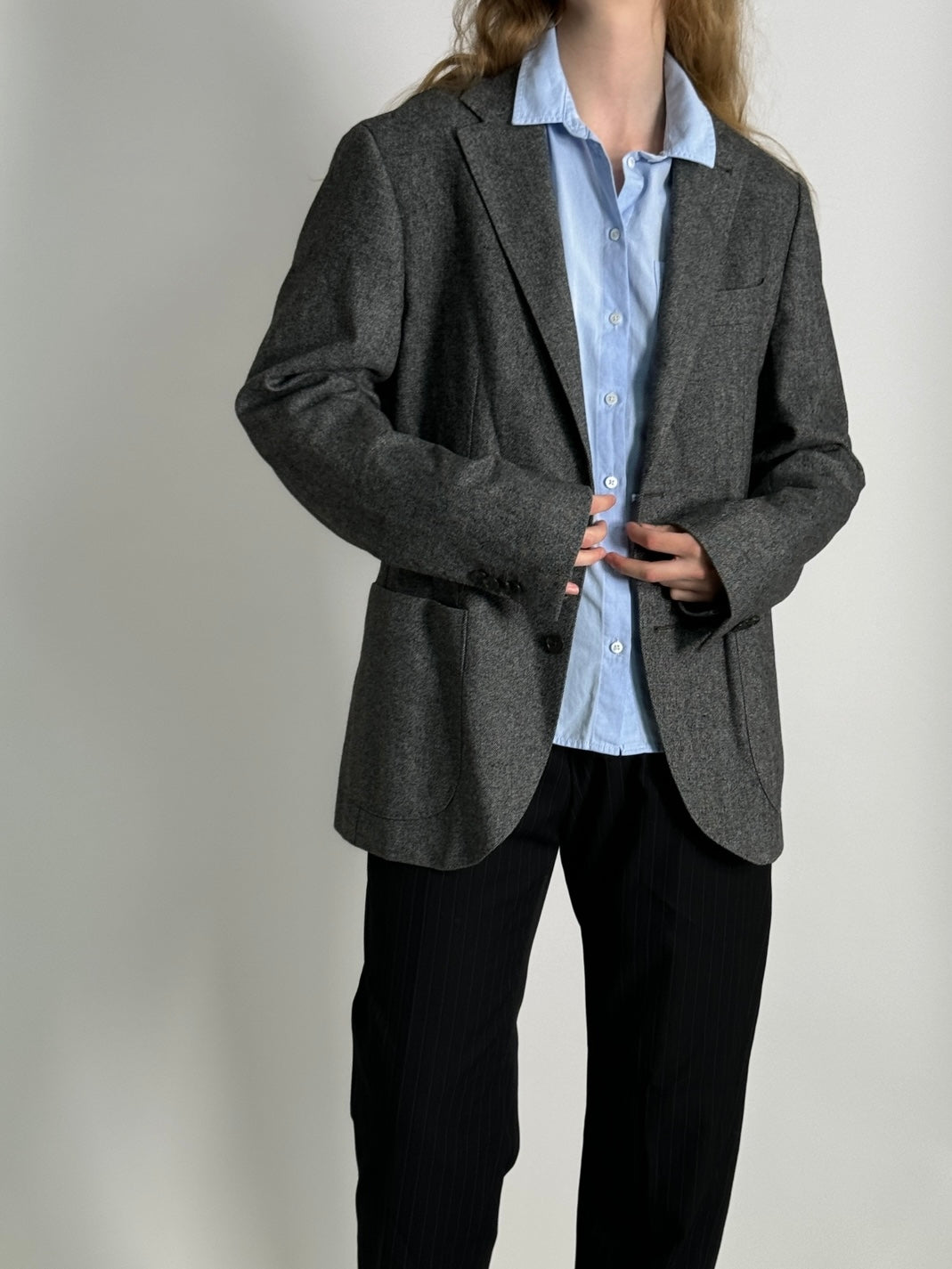 Wool & Cashmere Blend Blazer str. 40