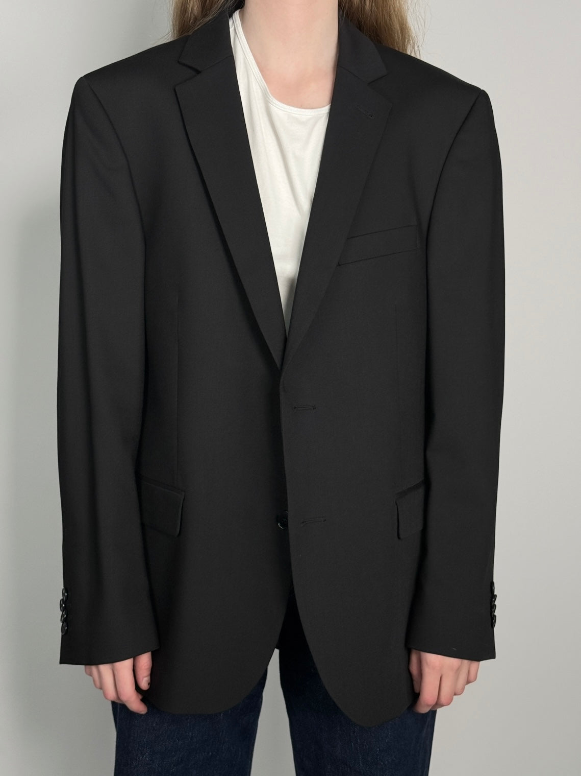Wool Blend Statement Blazer str. 40