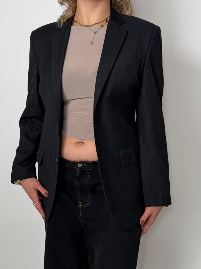 Blue Pinstripe Blazer str. 42