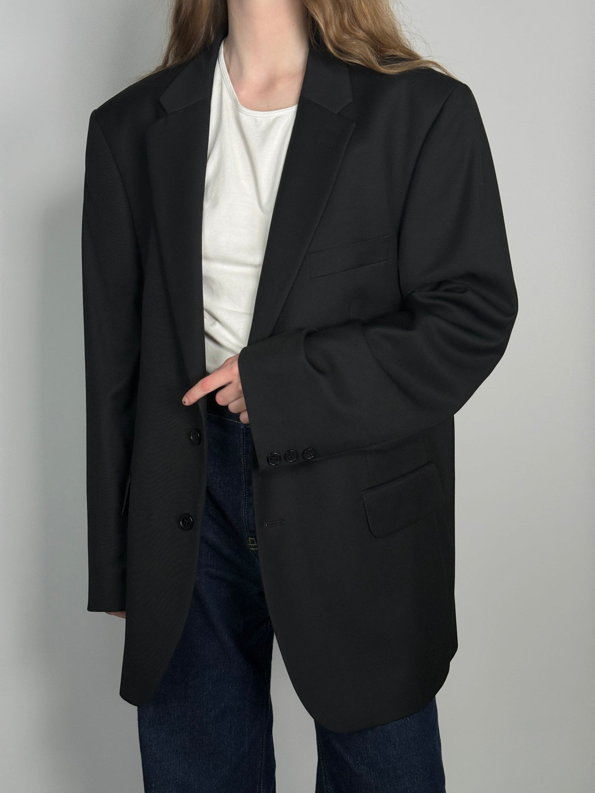 Black Statement Blazer str. 42