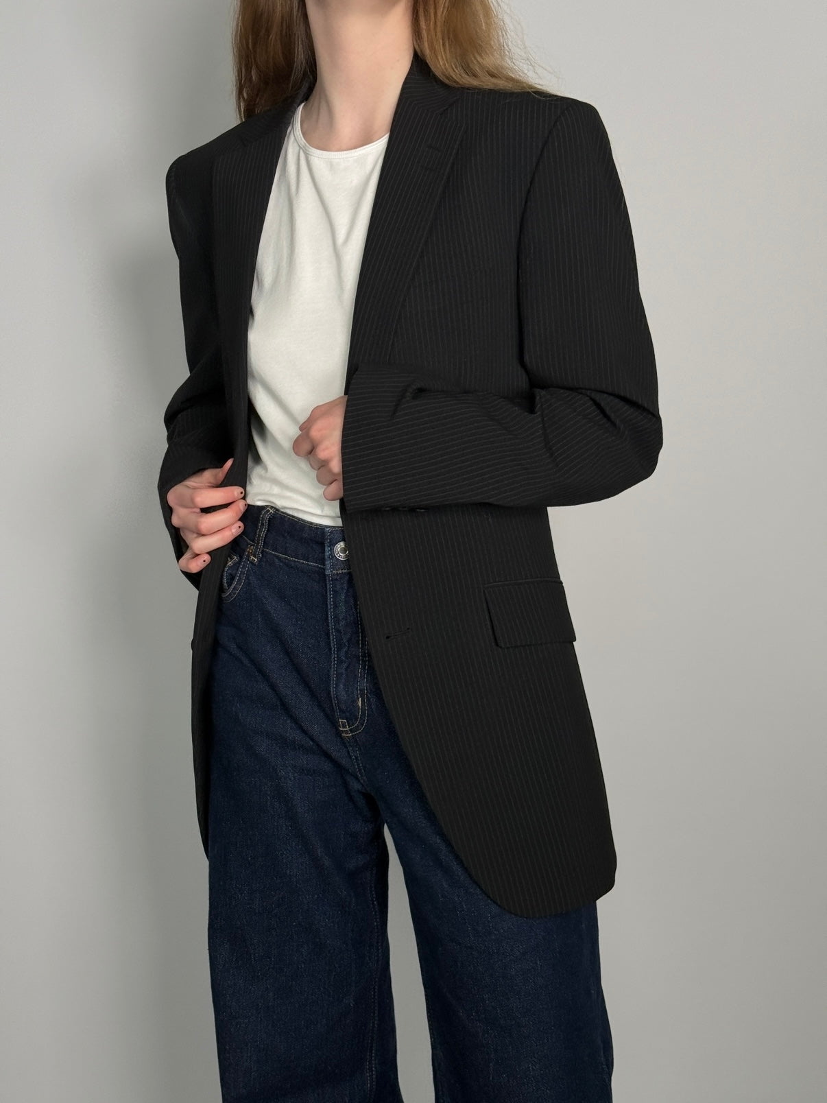 Wool Blend Statement Blazer str. 40