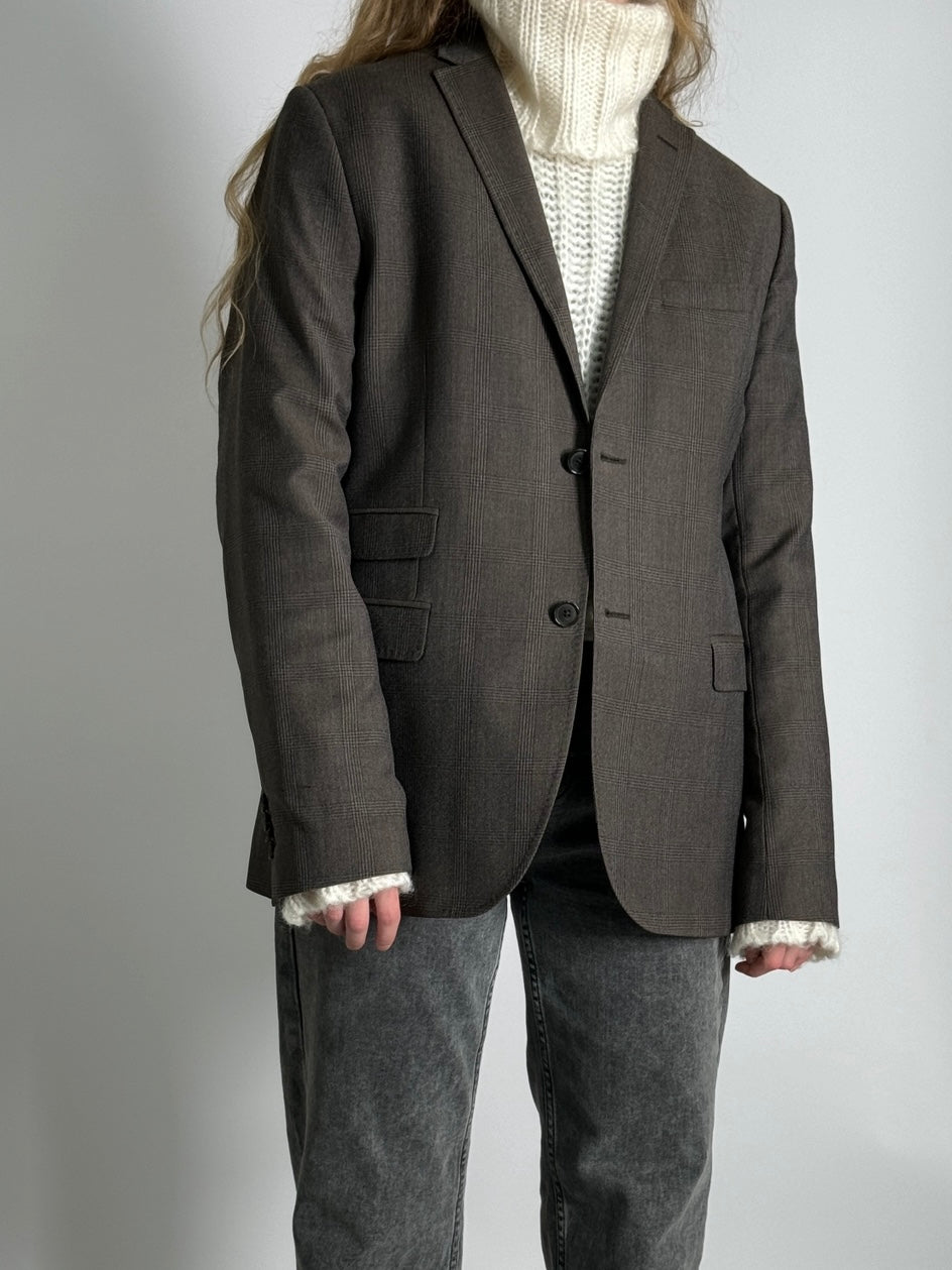 Brown Wool Blazer str. 40