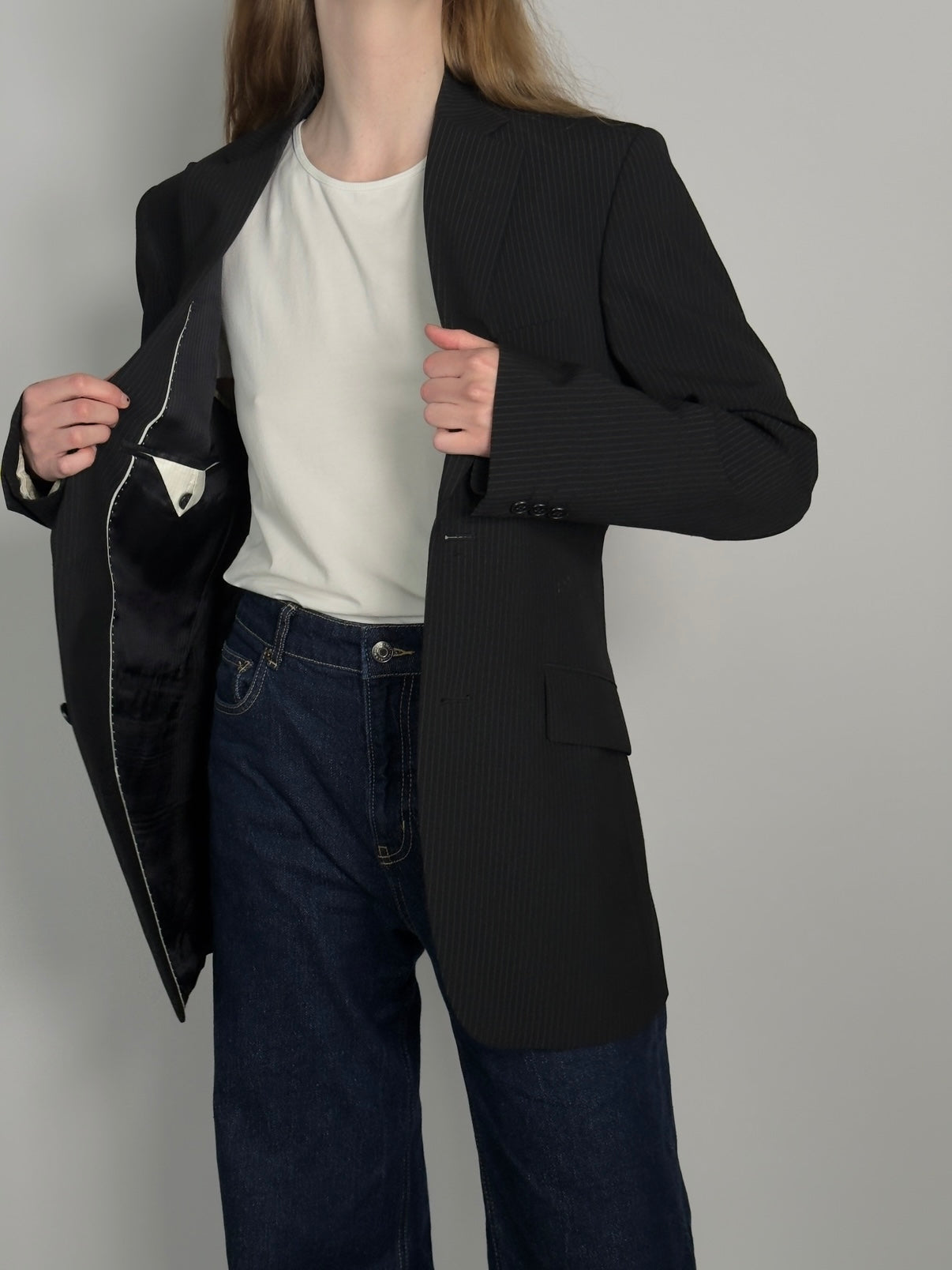 Wool Blend Statement Blazer str. 40