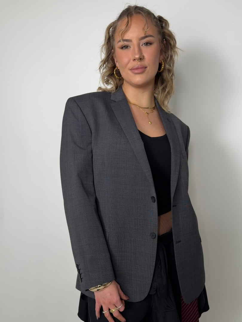 Wool Blend Statement Blazer str. 42