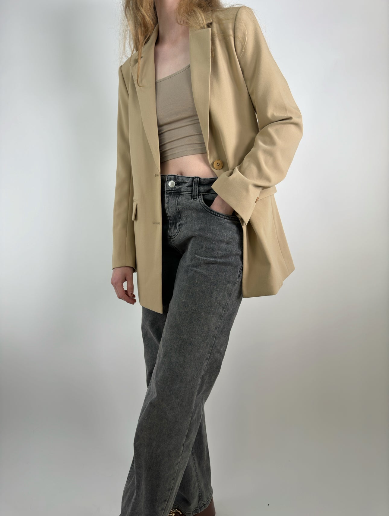 Beige Blazer str. 36
