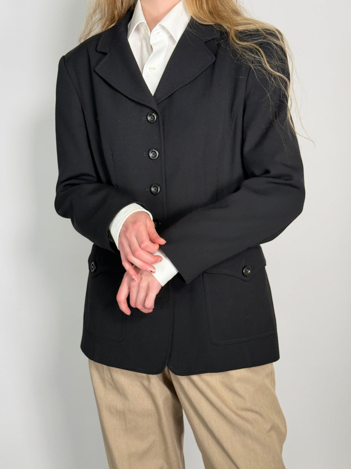 Wool Blend Blazer str. 38