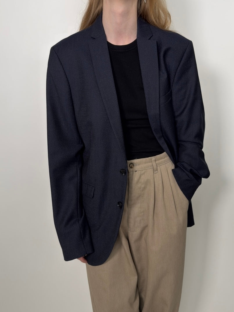 Wool Blend Statement Blazer str. 42