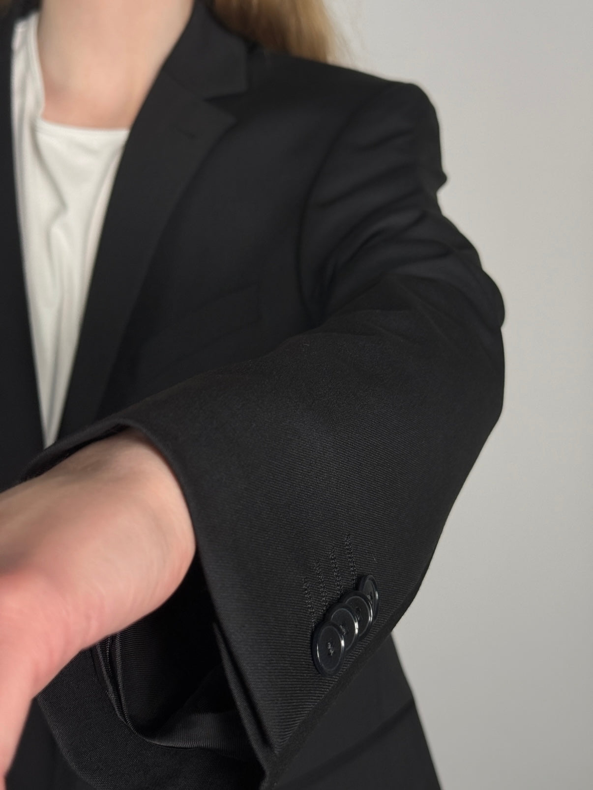 Wool Blend Statement Blazer str. 40