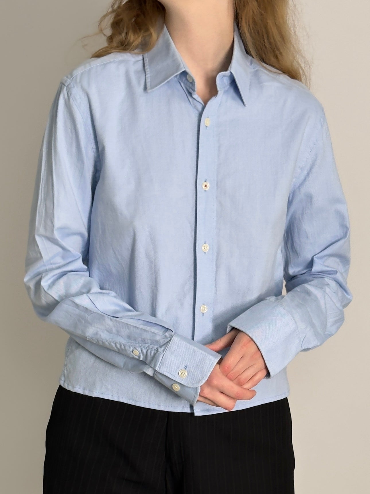 Cropped Blue Shirt str. S/M