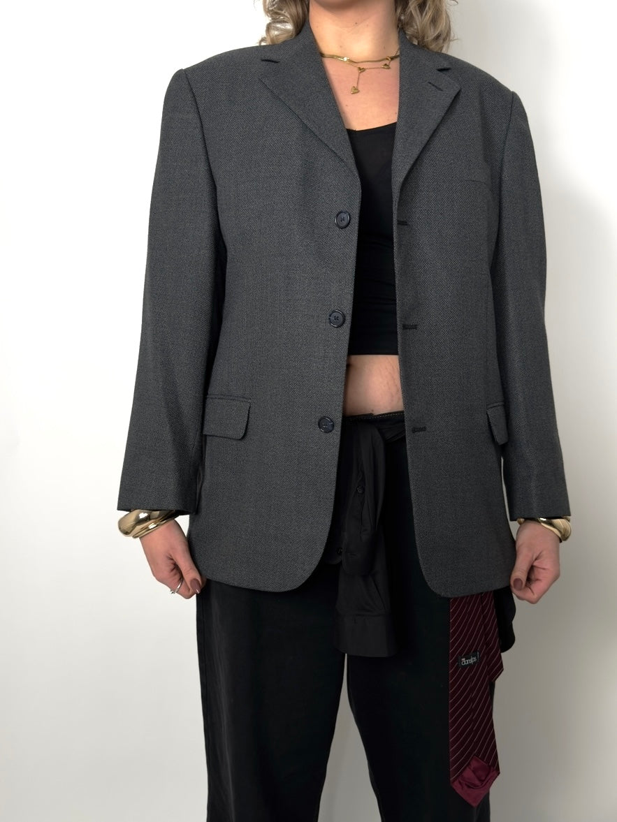 Melange Wool Blend Blazer str. 42