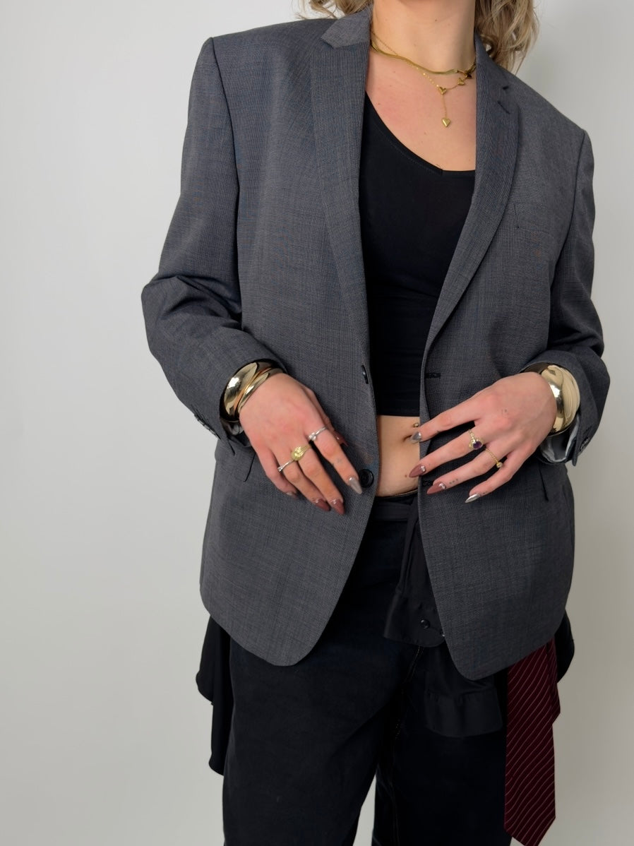 Wool Blend Statement Blazer str. 42