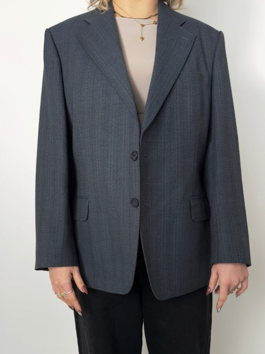 Pinstripe Wool Blend Blazer str. 42
