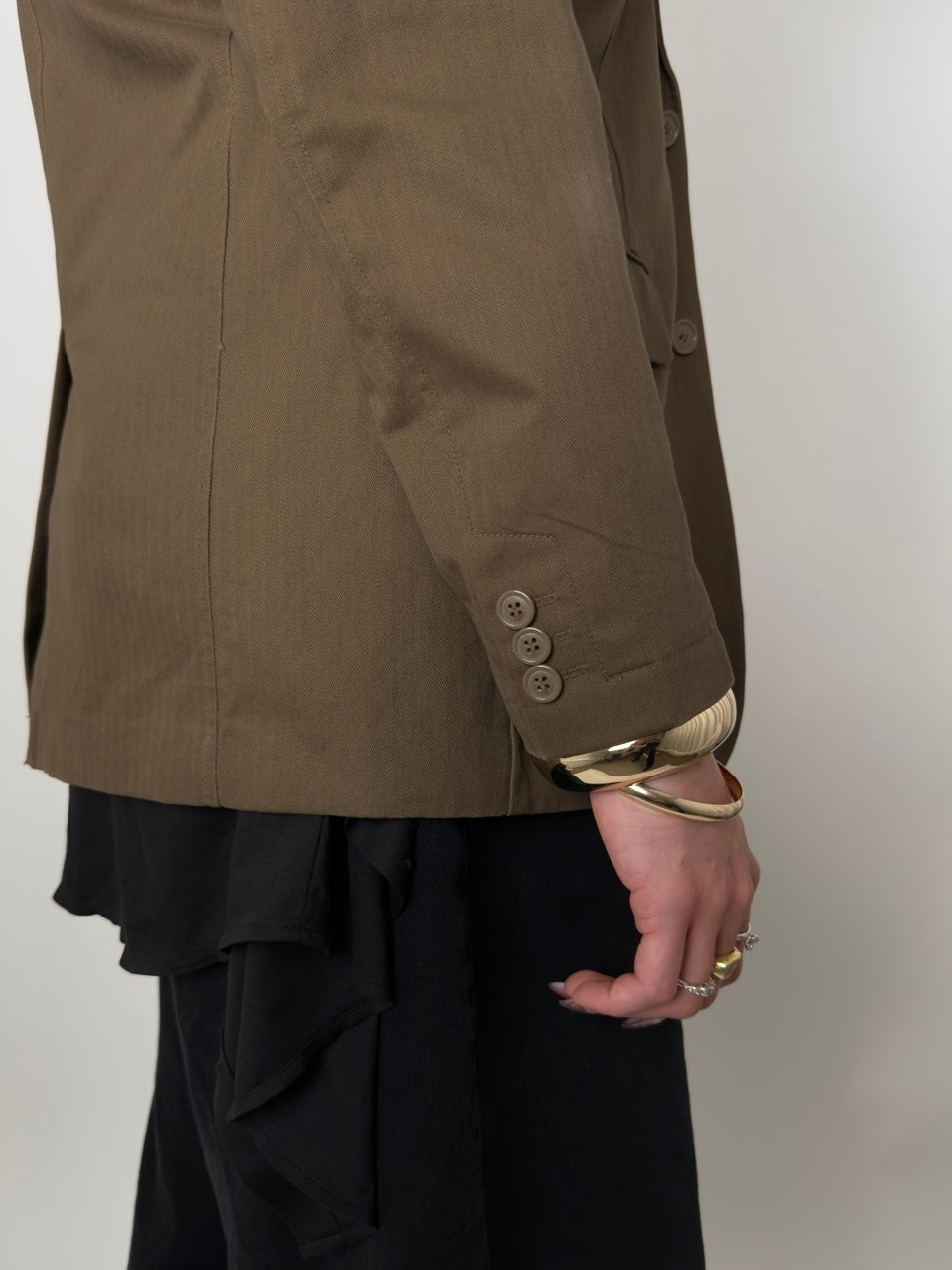 Brown Herringbone Blazer str. 40