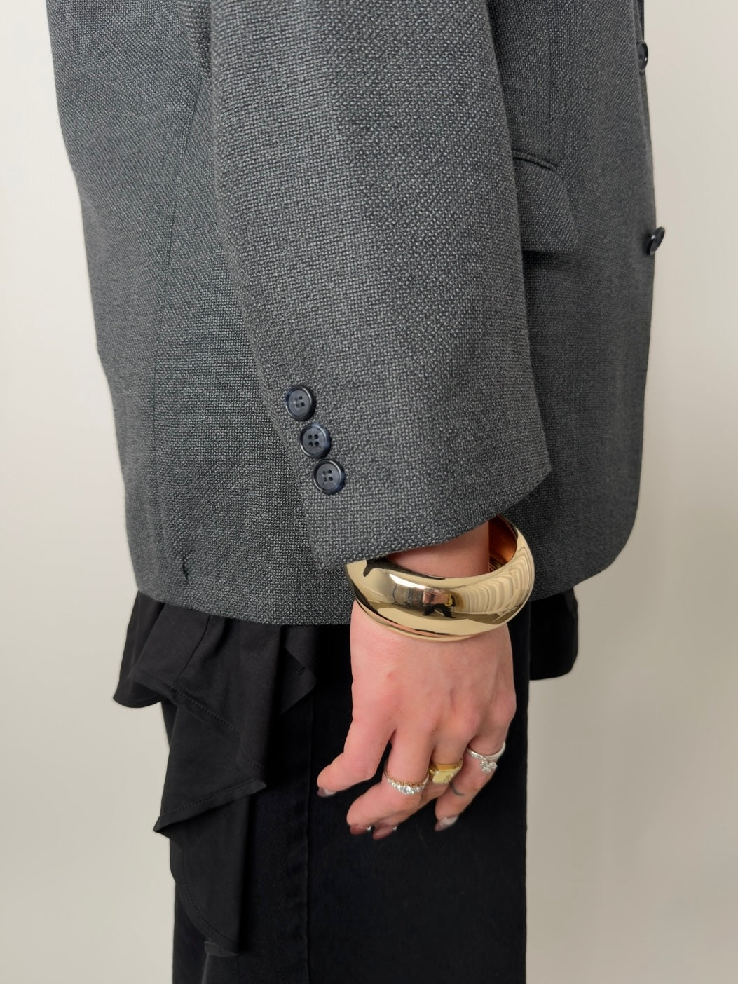 Melange Wool Blend Blazer str. 42