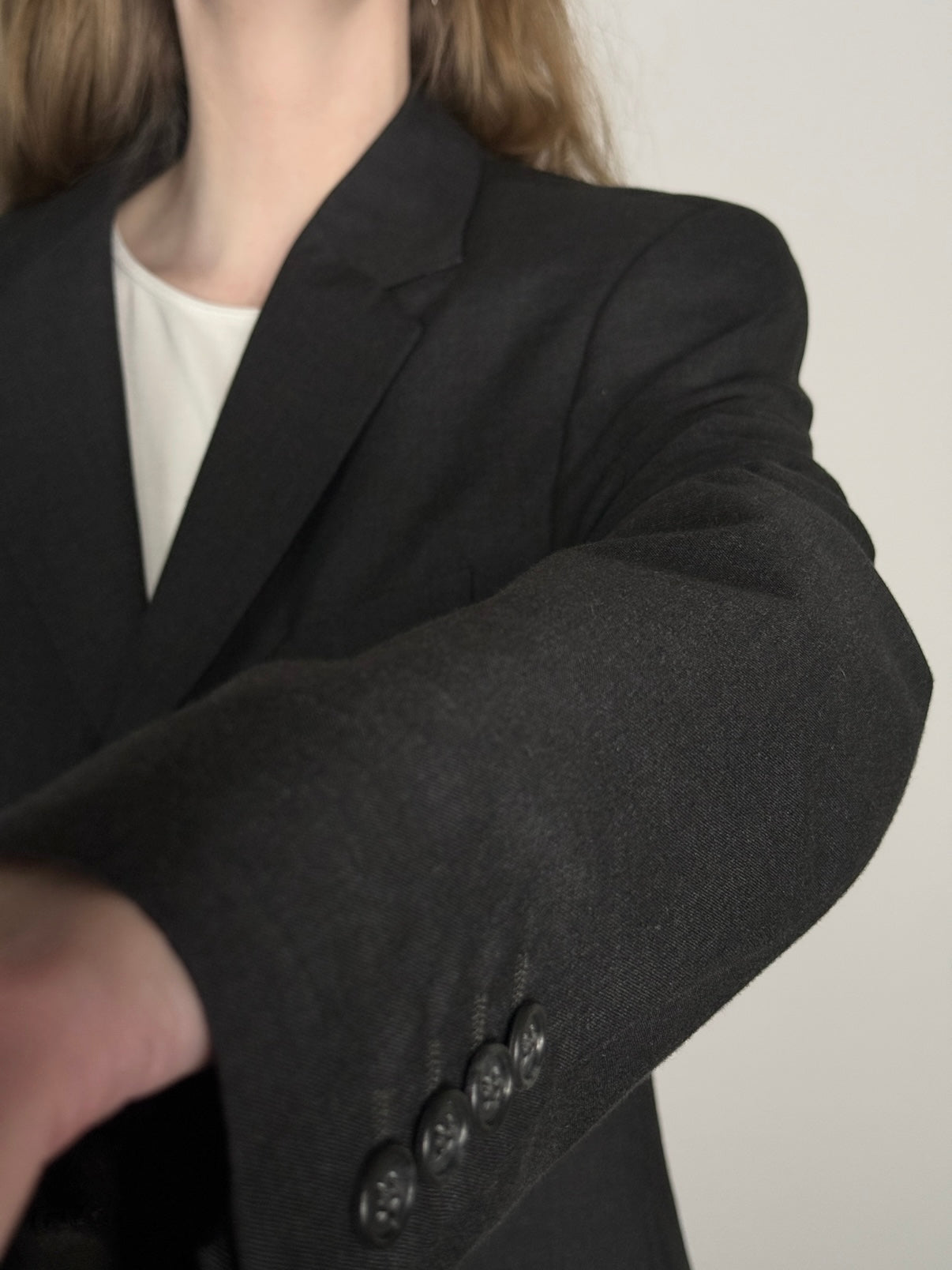 Wool Blend Statement Blazer str. 40