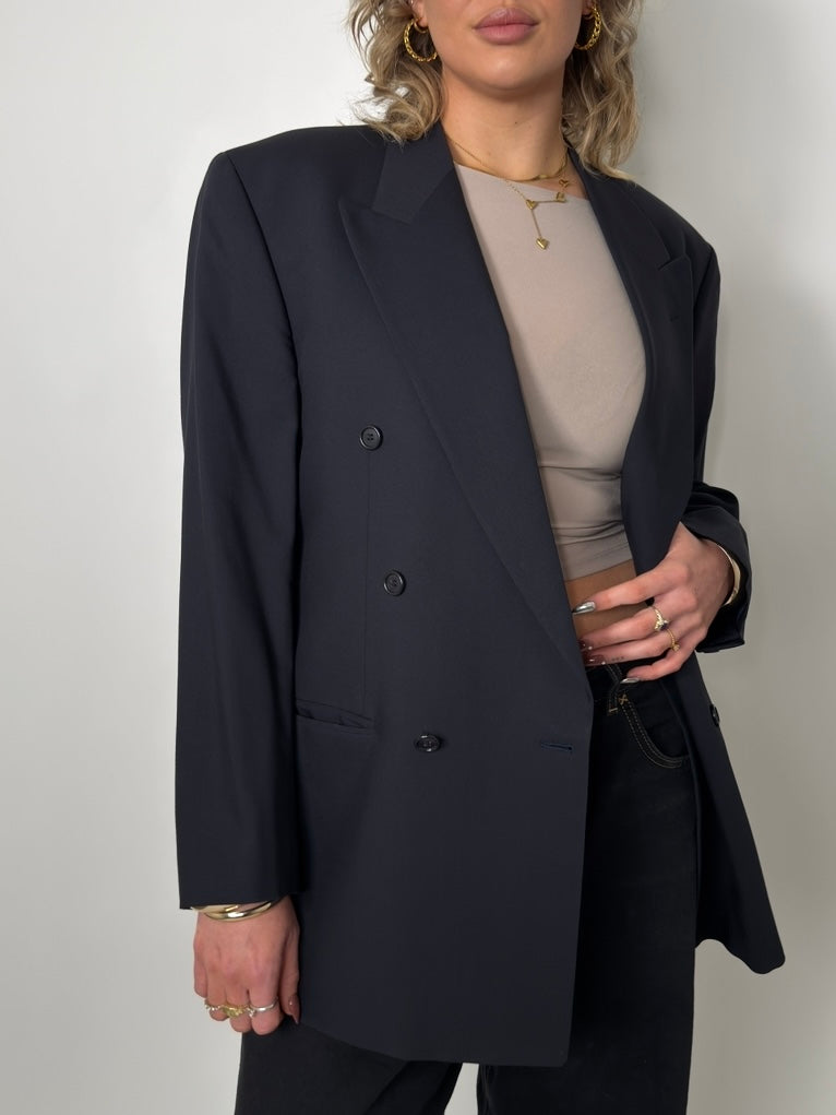 Double Breasted Pure Wool Blazer str. 44