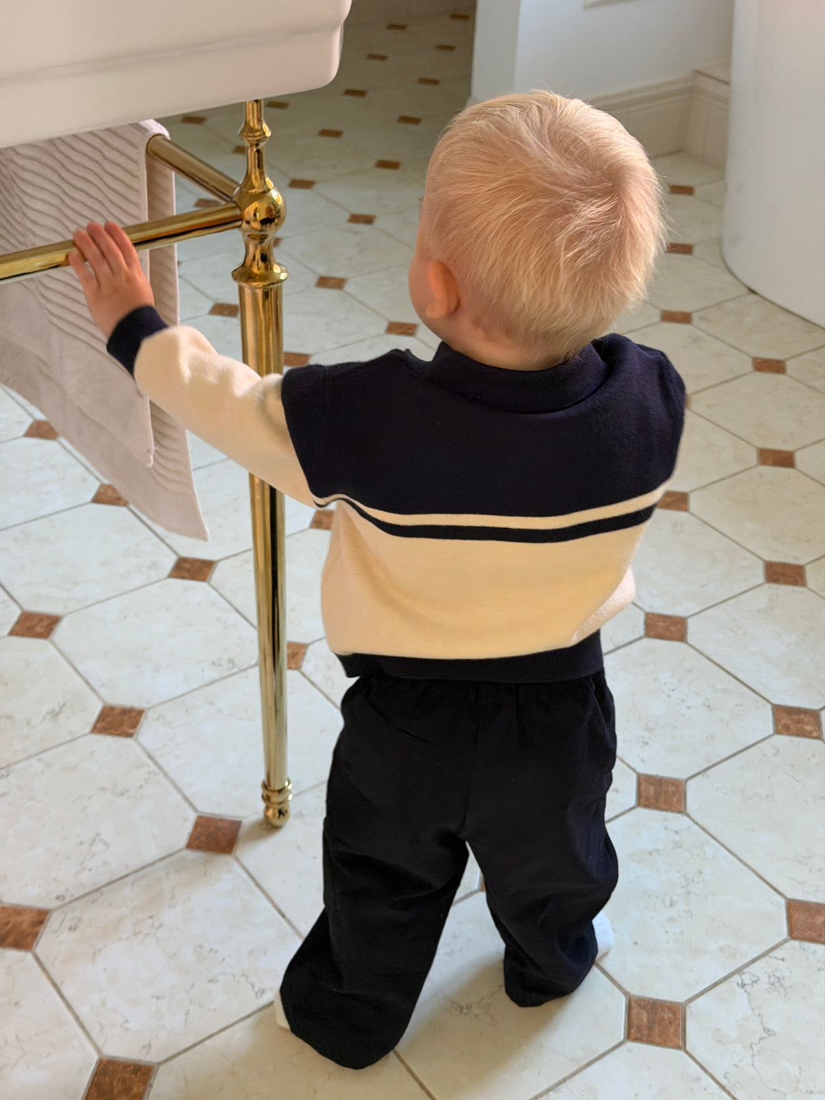 MARINE & CAPRI SET – TROUSERS & SCARF