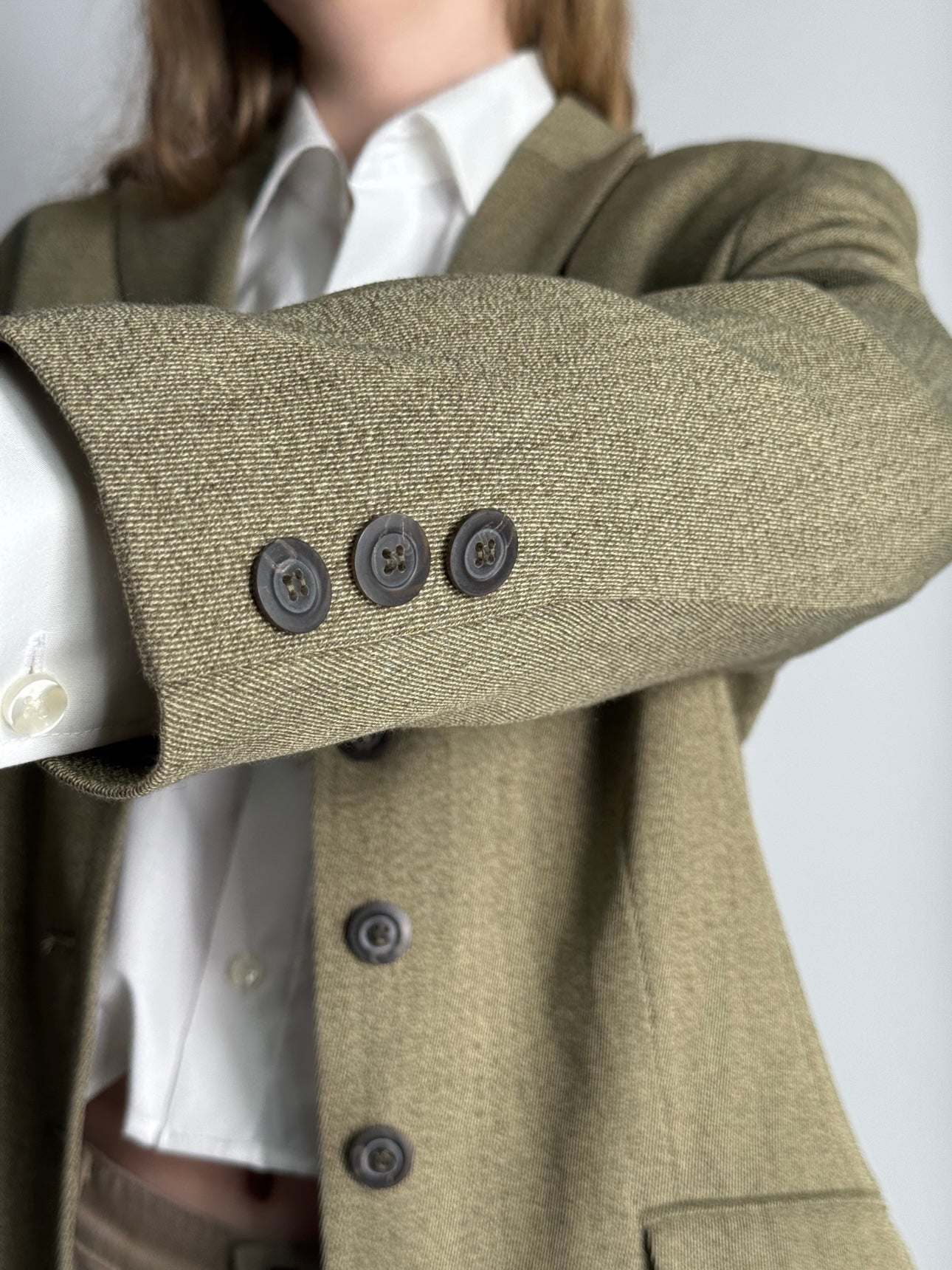 Back Detail Wool Blend Blazer str. 38