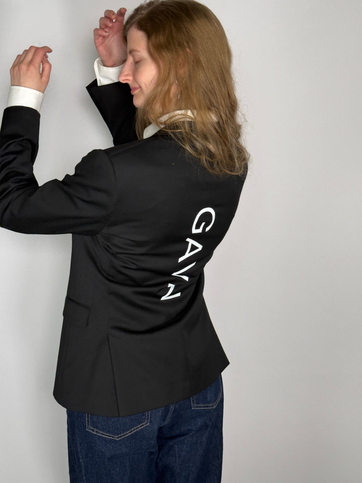Wool Blend Statement Blazer str. 36