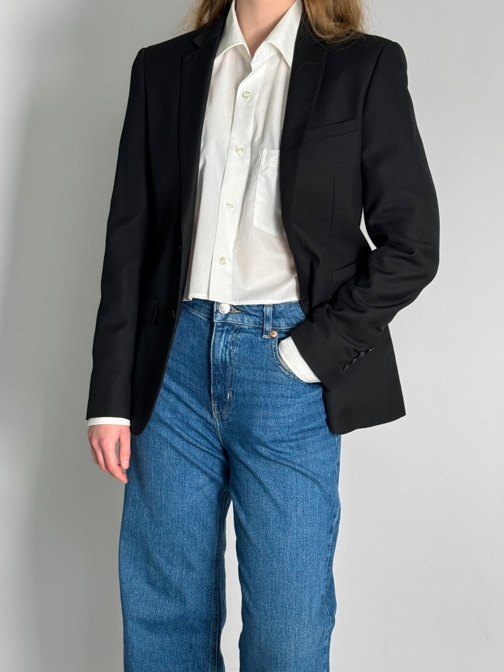 Classic Black Blazer str. 36