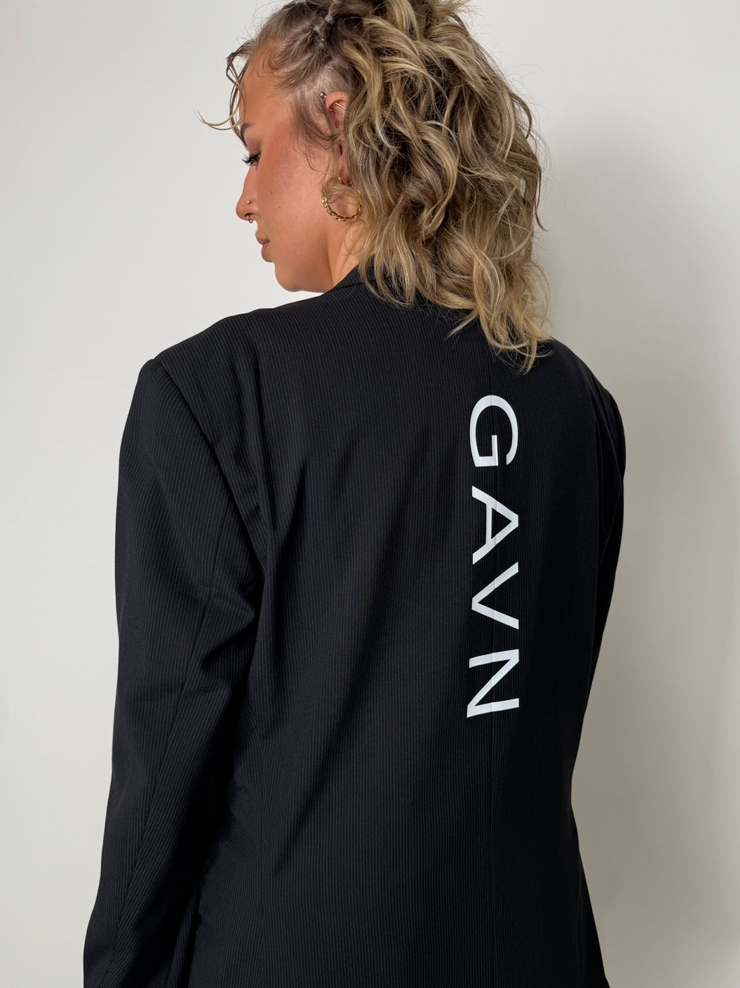 Pinstripe Statement Blazer str. 44