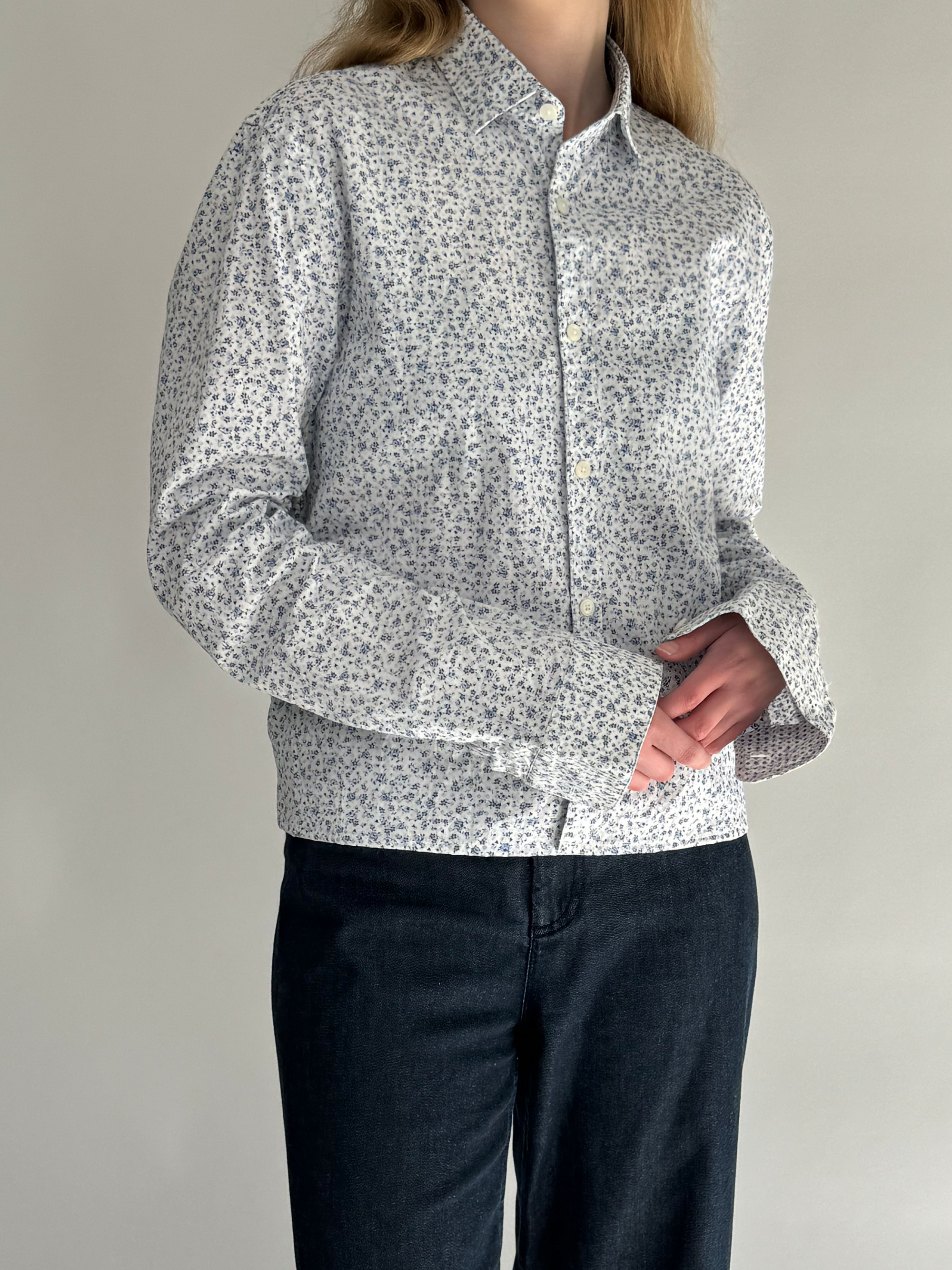 Floral Cropped Shirt str. S/M