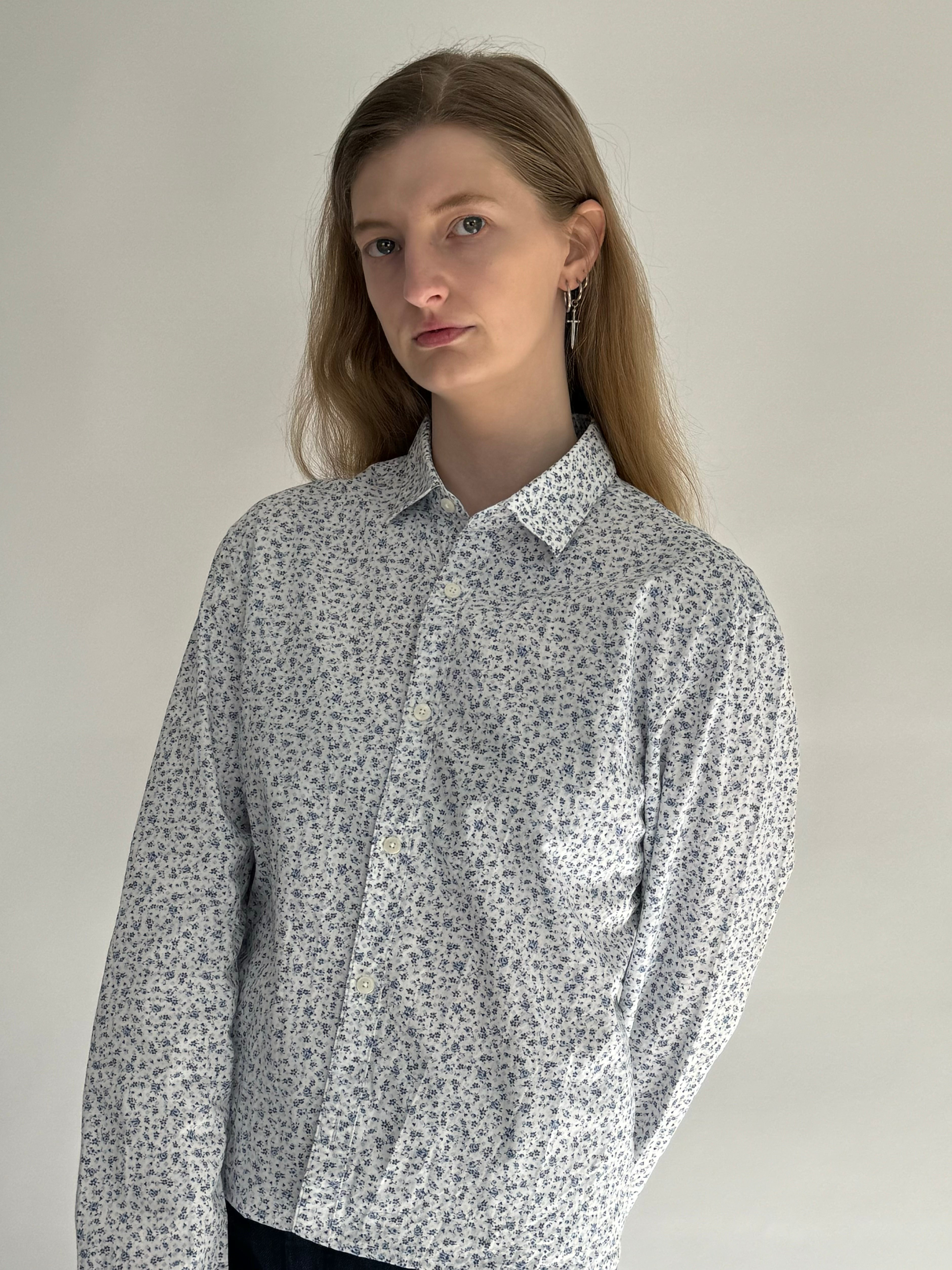 Floral Cropped Shirt str. S/M