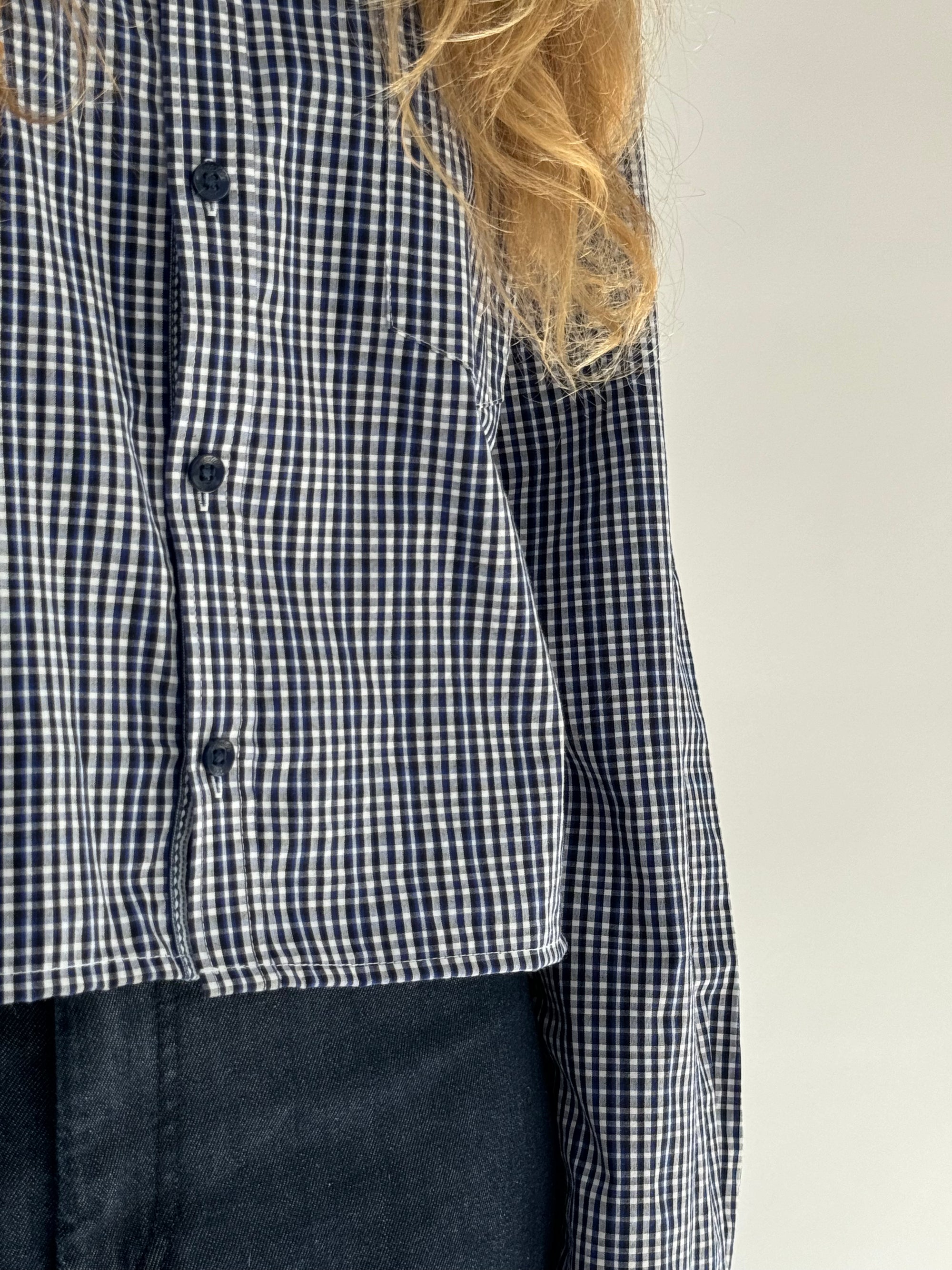 Checkered Cropped Shirt str. S/M