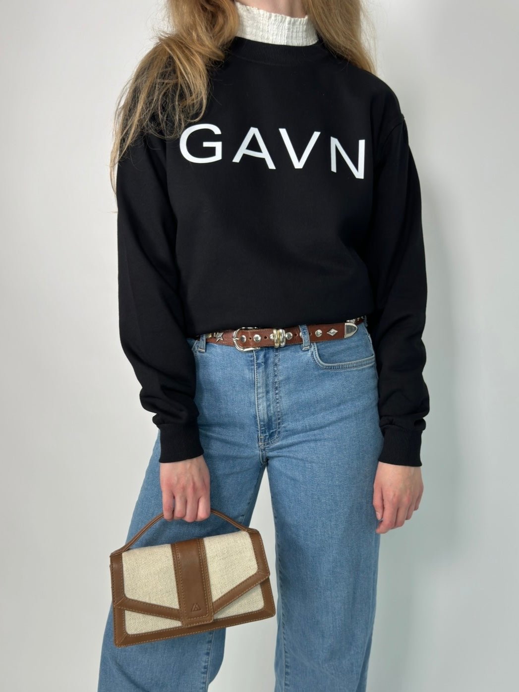 Black GAVN Sweatshirt str. S