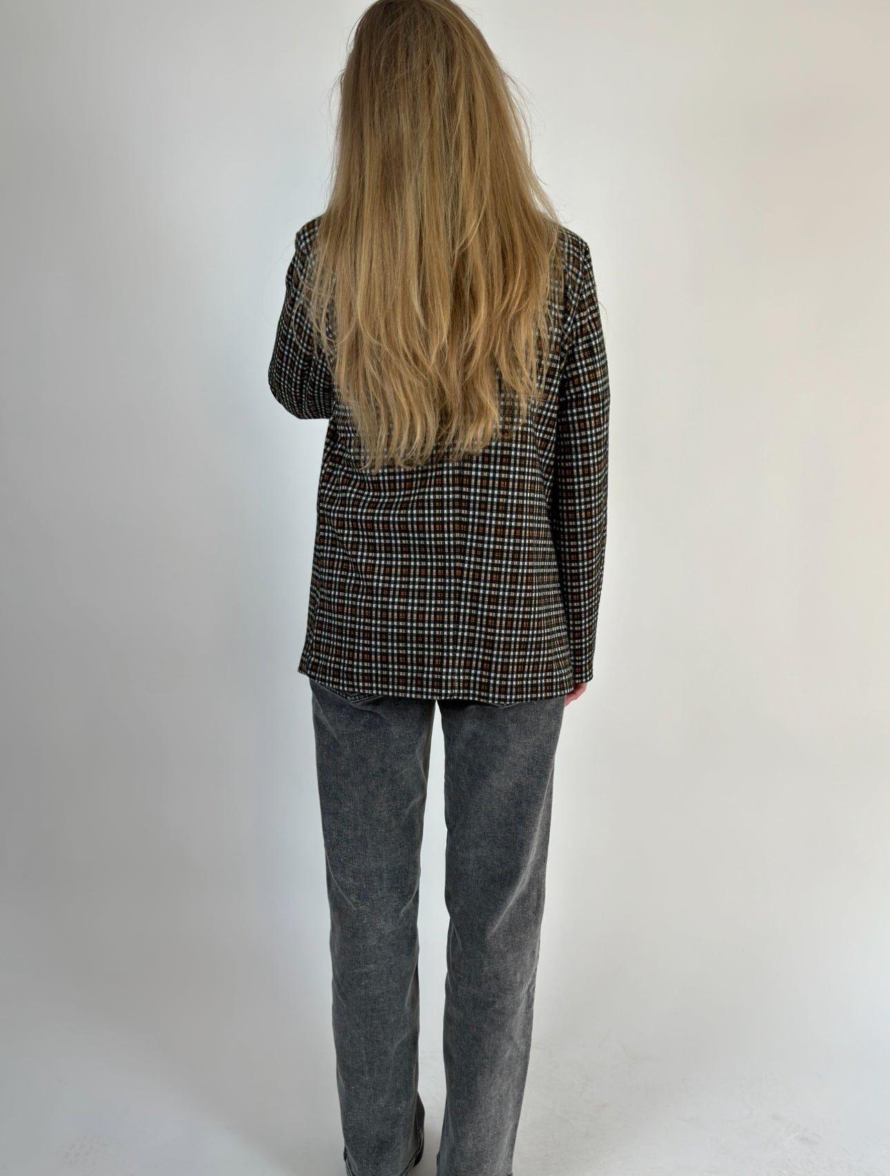 Soft Checkered Blazer str. 36