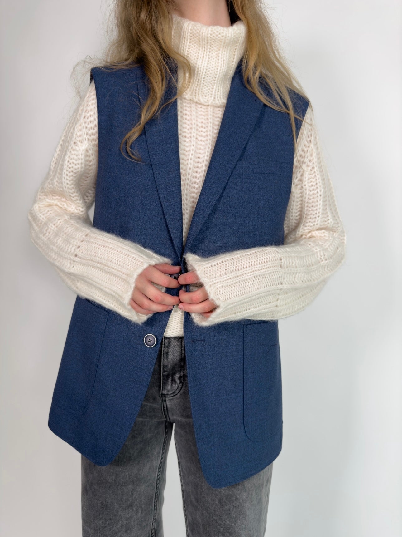 Pure Wool Blazer Vest str. 38