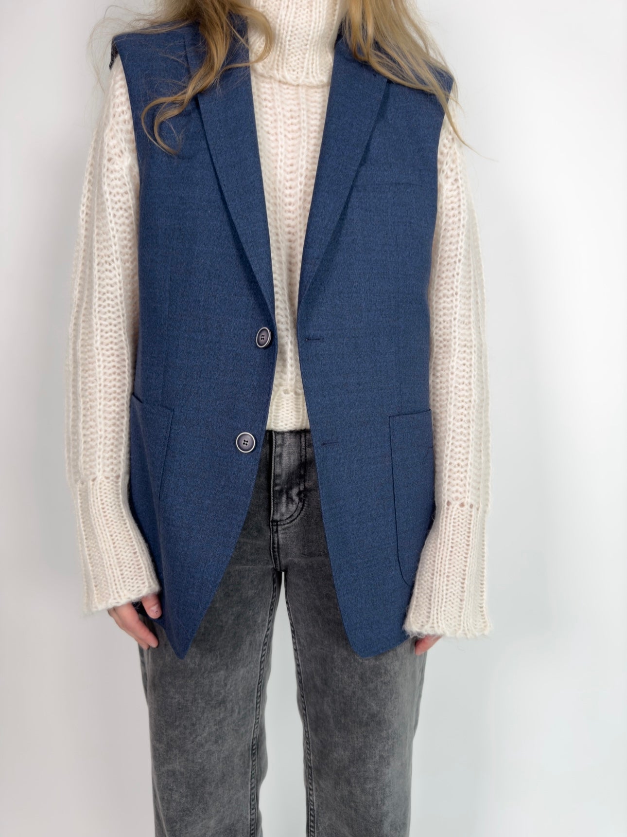 Pure Wool Blazer Vest str. 38